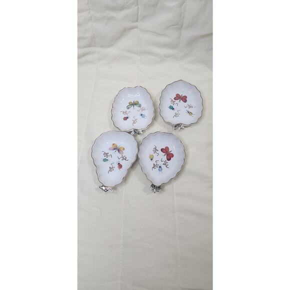 Set of 4 Ardalt Lenwile  China vintage White Fruit Shaped Trinket Dish - Picture 1 of 6